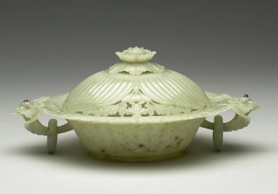 图片[2]-Greyish-blue white-jade censer-China Archive